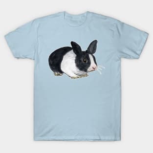 Black and white dwarf rabbit T-Shirt